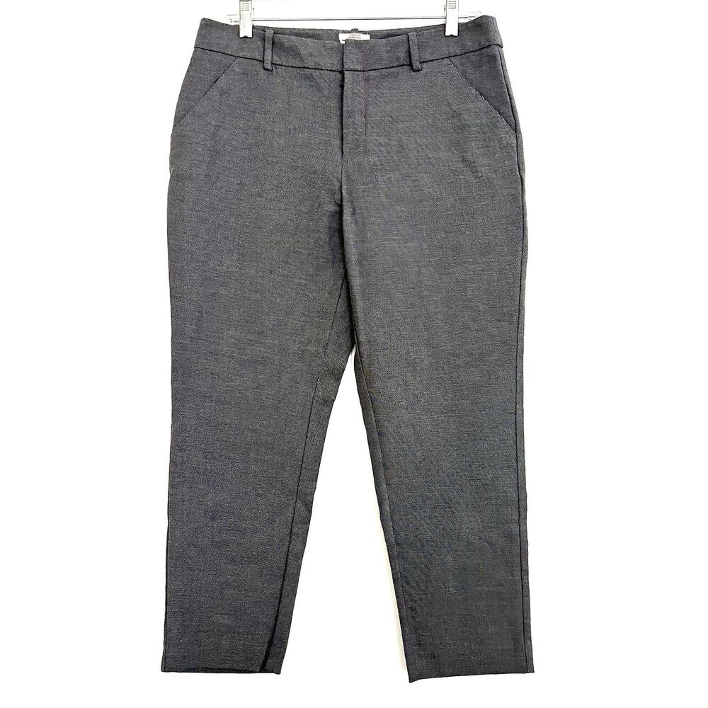 MERONA Gray Stretch Extensible Classic Women's Ankle Dress Trousers Pants 10